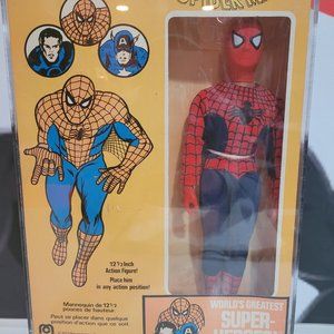 1977 Mego Marvel Comics Group The Amazing Spiderman NIB Great Condition 12 1/2”